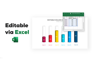 Excel Charts PowerPoint Infographic