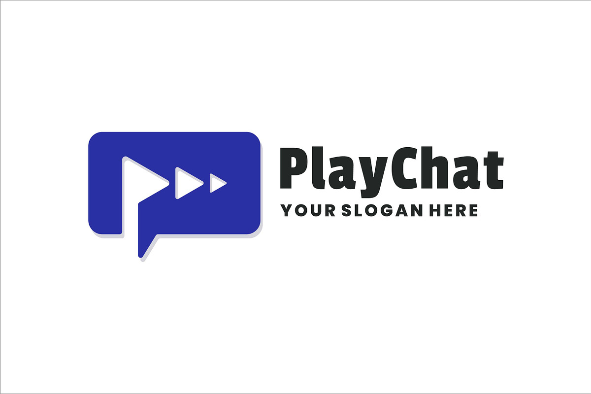play chat vector template logo, a Branding & Logo Template by OmerStudio
