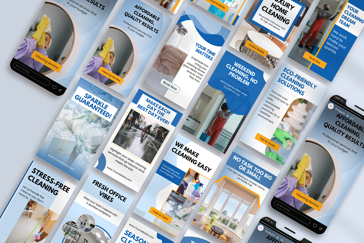 Cleaning Business Instagram Story, a Social Media Template by Snapybiz (Photo 7 of 10)