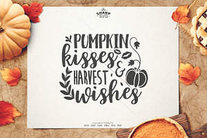 Pumpkin Kisses And Harvest Wishes