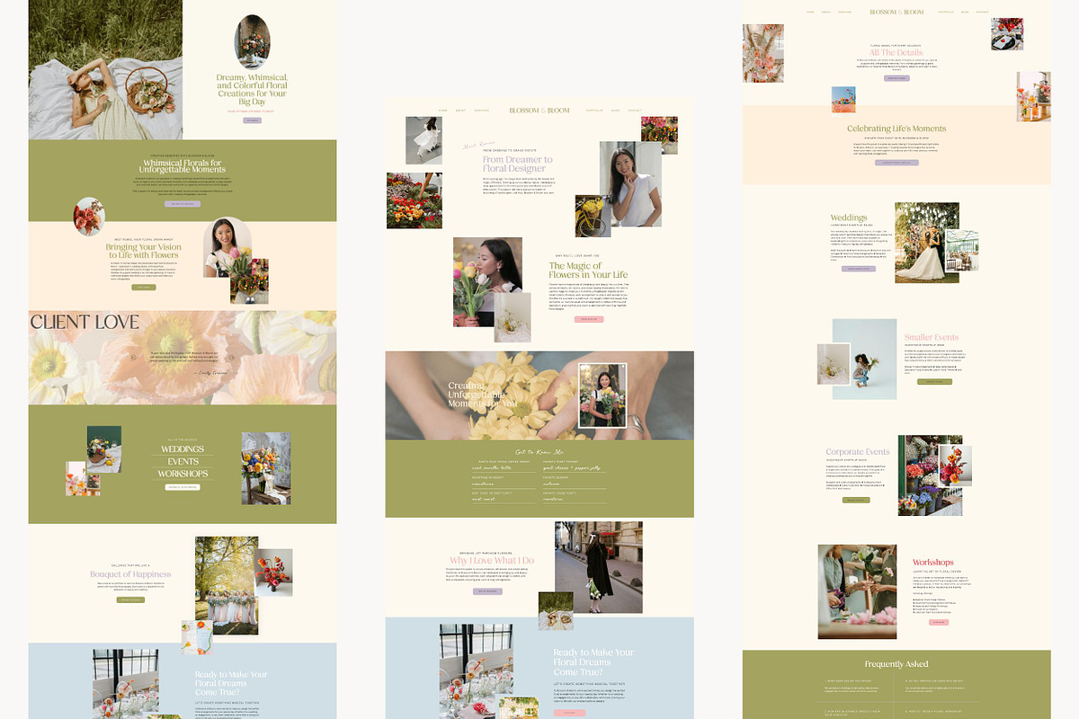 Showit Website Template | Romee preview 2