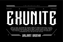 VB Exunite - Futuristic Font