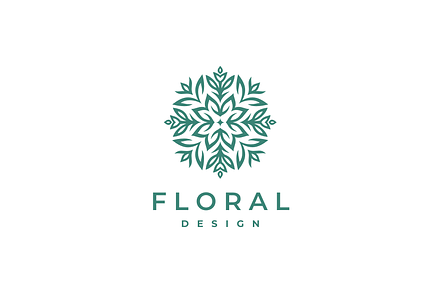 Floral Pattern Logo Design