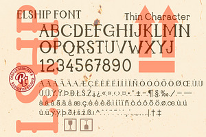 Elship A Western Slab Serif Font