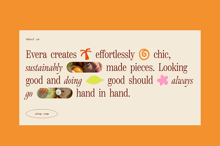 Shopify Section: Creative Typography, a Shopify Template by Luna Templates