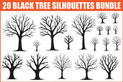 Wild Forest Tree Clipart Set, an Illustration by balal (Thumbnail 1 of 21)