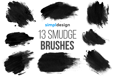 Stamp Smudge Brushes, a Brush Add-On by SimplDesign