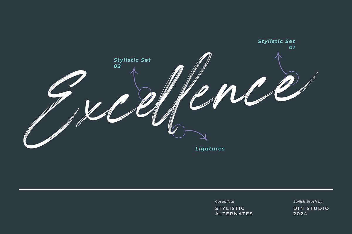 Casualista, a Script Font by din-studio.com (Photo 5 of 11)