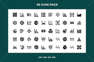 Charts and diagrams icons, an Outline Icon by Wencory