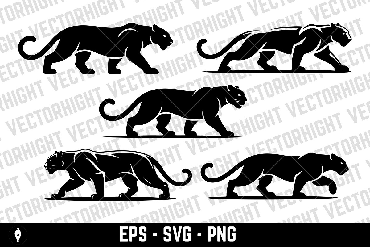 Illustration of a panther, an Animal Illustration by Vectorhight (Photo 1 of 4)