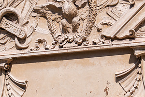 The border of the Sovereign Order of Malta on Aventine Hill in R