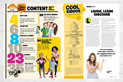 Kids Magazine Template, a Magazine Template by Red Cactus Creative (Thumbnail 3 of 18)