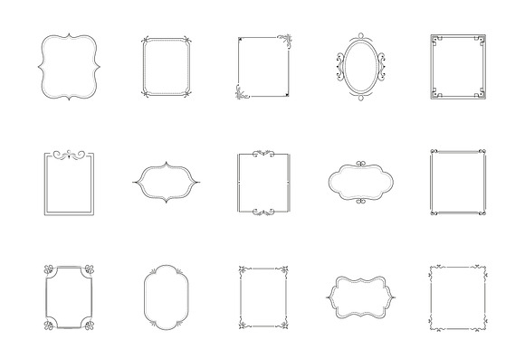 Decorative Frame Border Set preview 2