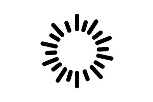 A Stylish Sun Icon Illustration, an Illustration by the8monkey