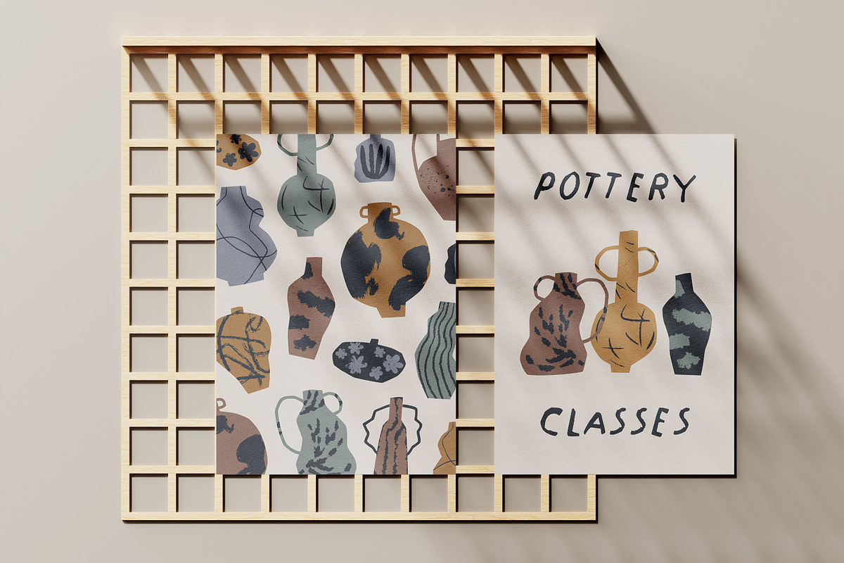 Modern pottery, ceramic vases set, a Decorative Illustration by Good Studio (Photo 17 of 20)
