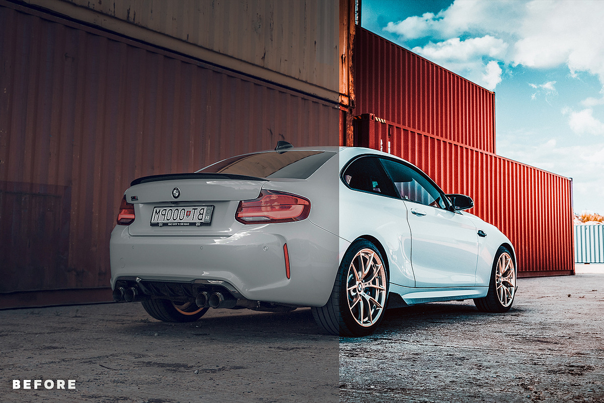 Automotive LUTS Color grading, an Action Add-On by Presetsh.com