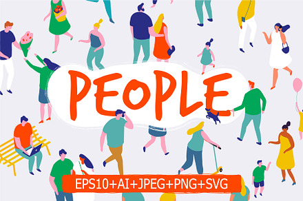 Cartoon People isometric characters, a Person Illustration by Vector_Art