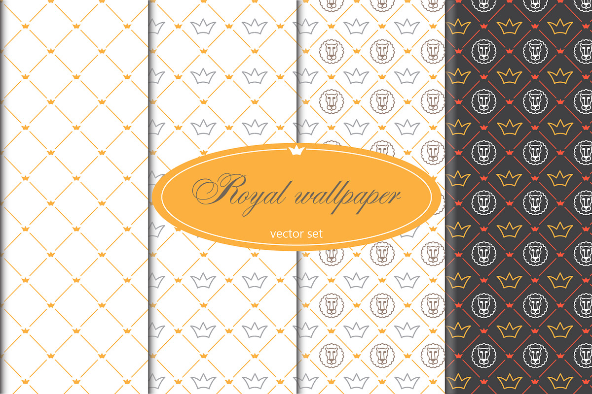 Royal wallpapers for the little king, a Pattern Graphic by KVIO