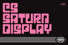 CS Saturn – Bold Display Font