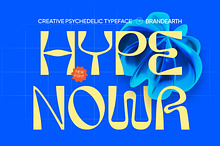 HypeNowa – Groovy Psychedelic Font