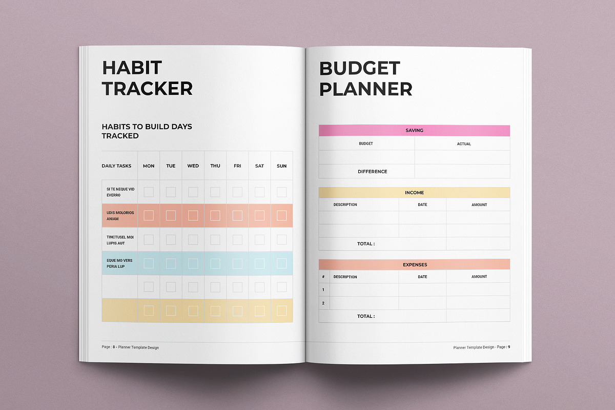 Planner Template, a Brochure Template by E-Type (Photo 4 of 7)