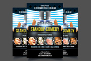 Stand-Up Comedy Flyer Template, a Stationery Template by mesuka (Thumbnail 2 of 2)