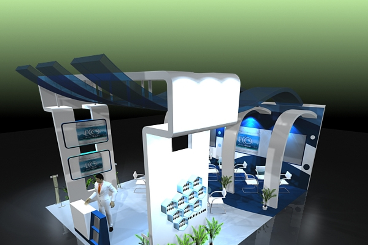 4 Exhibit Booth Design for TradeShow, an Architecture 3D Model by VisualCG (Photo 21 of 28)