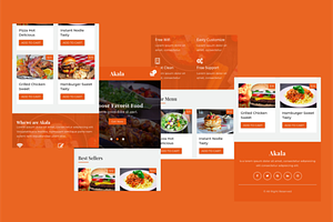 Food, Cafe And Resto Mobile Template