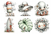 Whimsical Summer Clipart, an Illustration by Daily.Designs (Thumbnail 3 of 6)