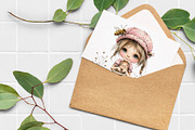 Watercolor Countryside Girl Clipart, an Illustration by Libby Wishes (Thumbnail 6 of 7)