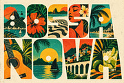 Tropicola - 1970's Brazilian Display, a Sans Serif Font by HipFonts (Thumbnail 8 of 9)