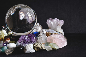 Collection of Gemstones (Side View)