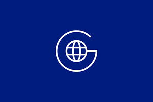 Letter G Globe Earth Logo