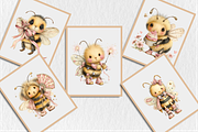Whimsical 4th Of July Bee Clipart, a Seasonal Illustration by Rose Art (Thumbnail 5 of 6)