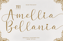 Amellia Bellania | handwritten font