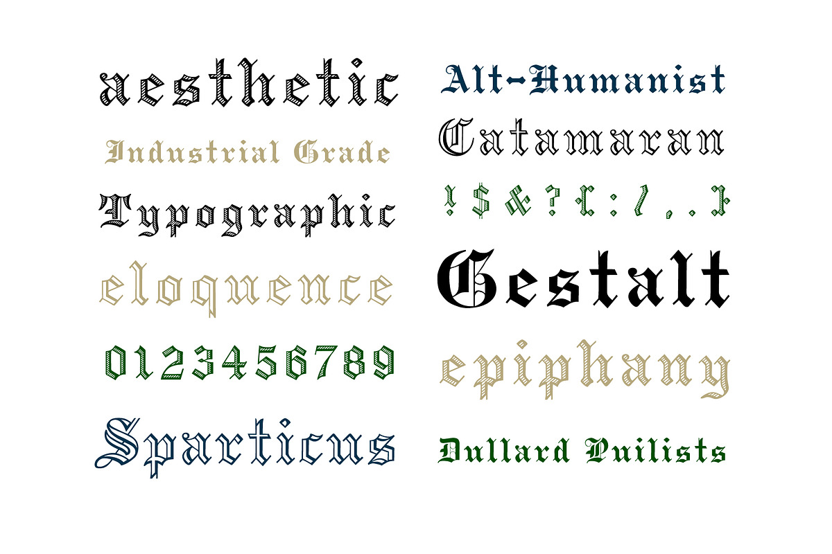 Gothicplate, a Blackletter Font by Loudoun Design Co. (Photo 8 of 9)