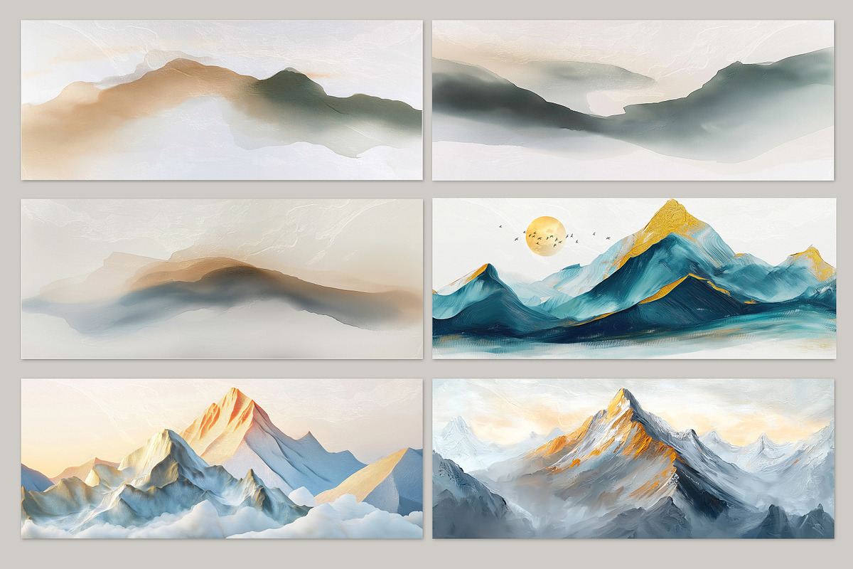 Abstract landscape wallpaper, a Decorative Illustration by fei long (Photo 8 of 10)