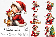 Adorable Watercolor Christmas Mrs. C, an Illustration by CrexoraLab (Thumbnail 1 of 5)