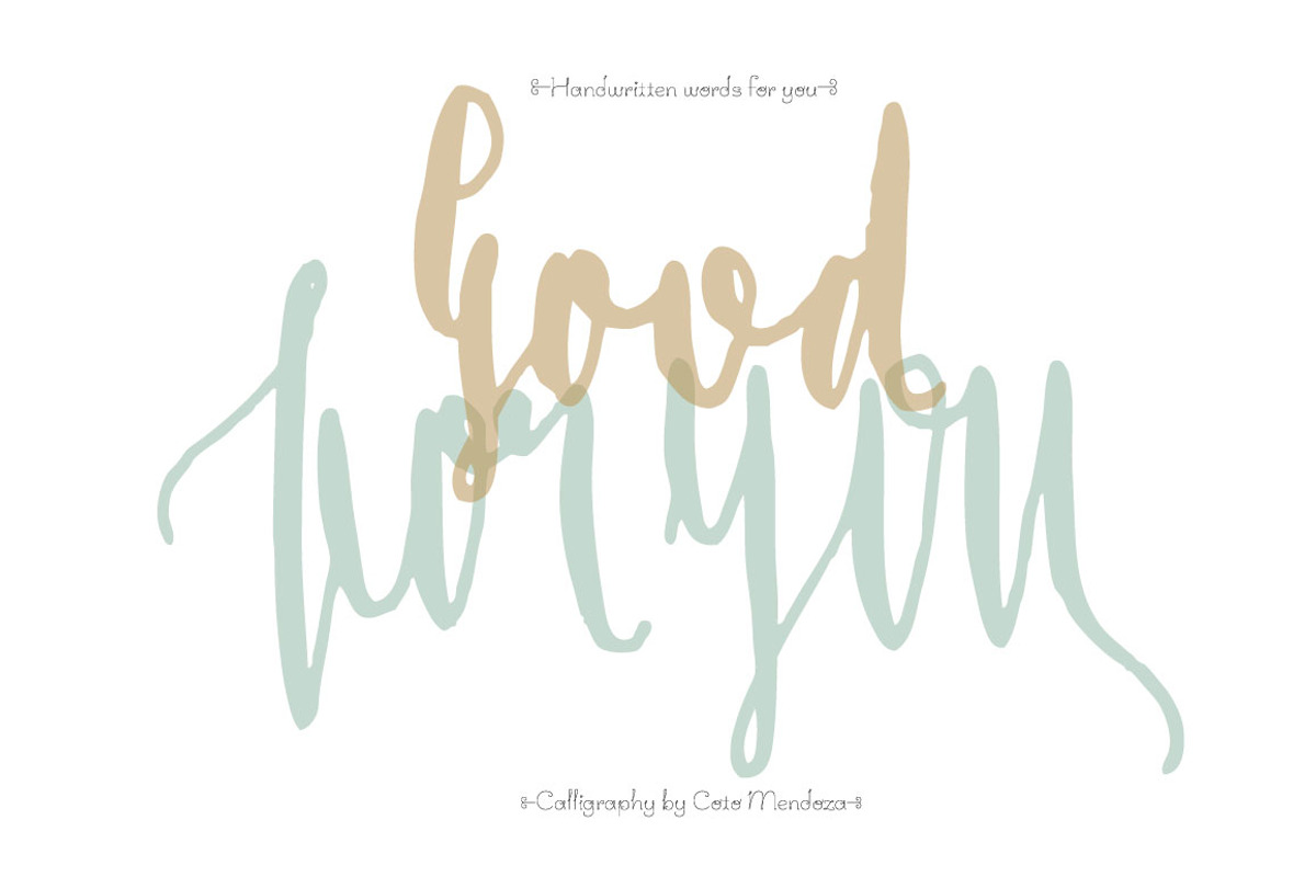 Handwritten words for you, a Texture Illustration by MendozaVergara (Photo 2 of 5)