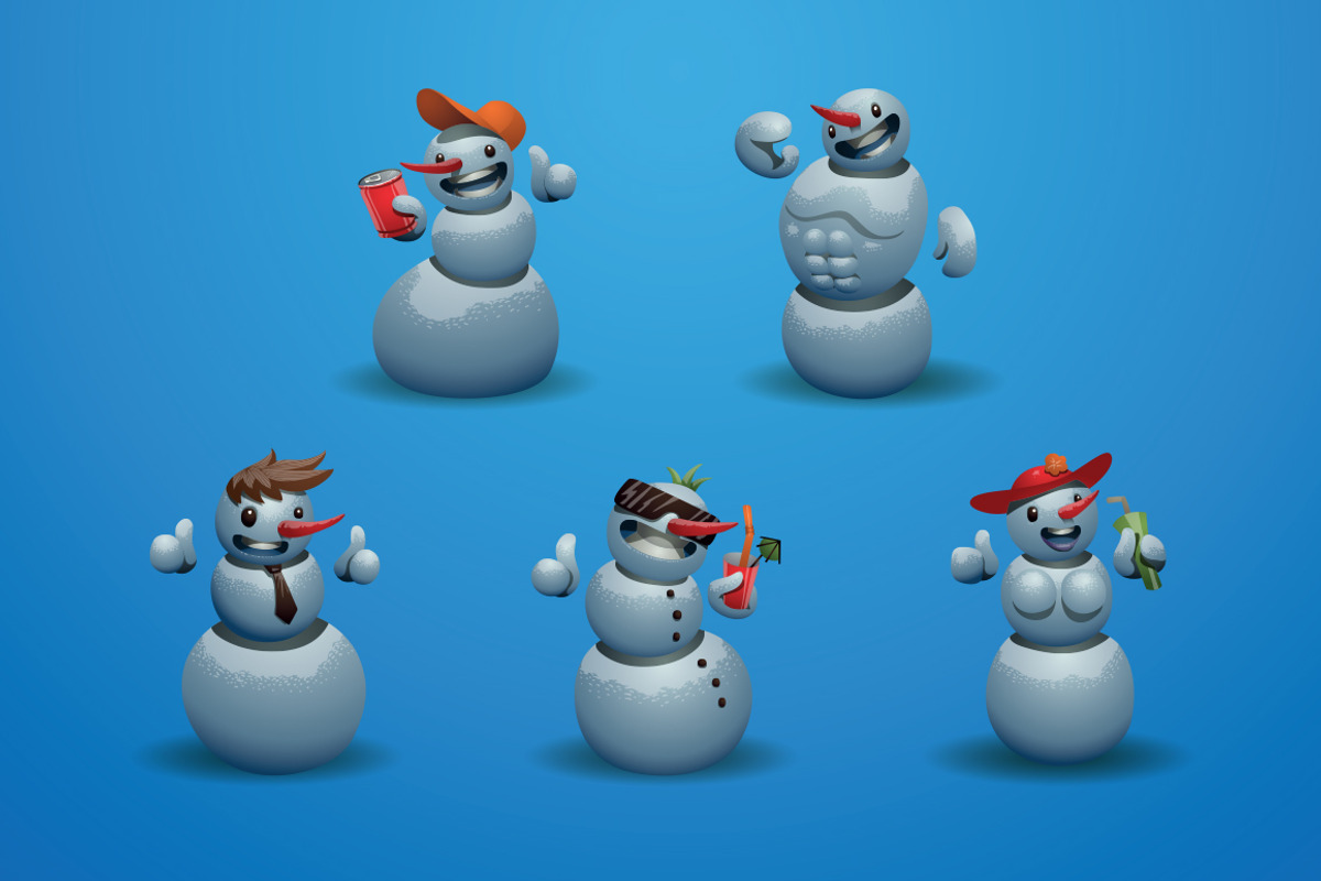 Snowmen, a Food Illustration by IvanNikulin (Photo 2 of 2)
