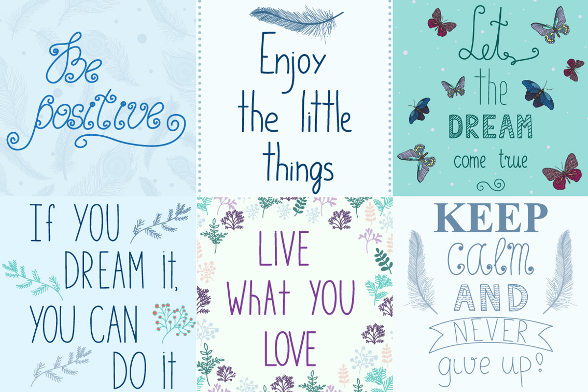 Motivational posters, a Work Illustration by lycka