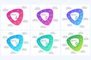 Vector circular infographic template