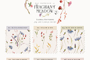 Fragrant Meadow - watercolor flowers, a Decorative Illustration by Pamyatka Shop (Thumbnail 10 of 13)
