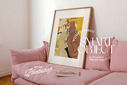 DIN A Angled Poster Mockup in Pink, an Advertising Mockup by WasMockups (Thumbnail 3 of 5)