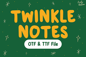 Twinkle Notes Handwriting Font