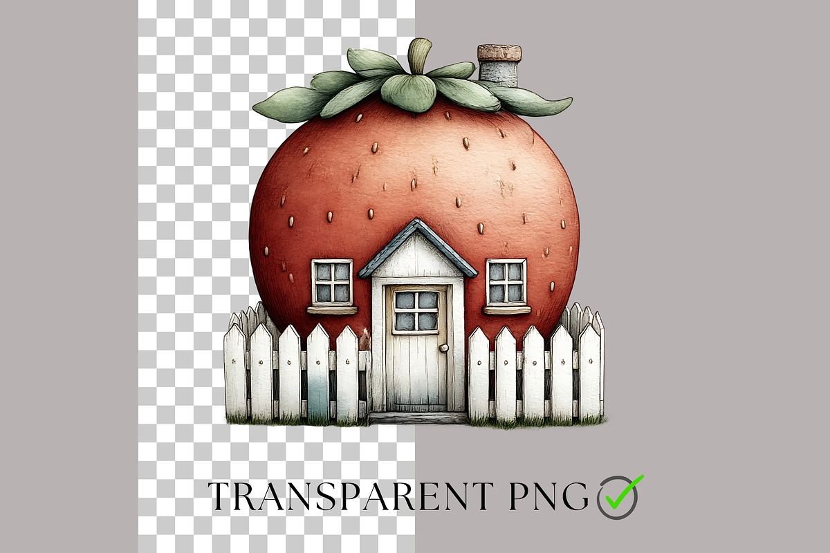 Strawberry Clipart Berry Firth Birth, a Decorative Illustration by Nicole Branger Art (Photo 2 of 26)