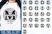 Split Monogram Letter SVG Bundle, an Object Graphic by D2PUTRI (Thumbnail 3 of 19)