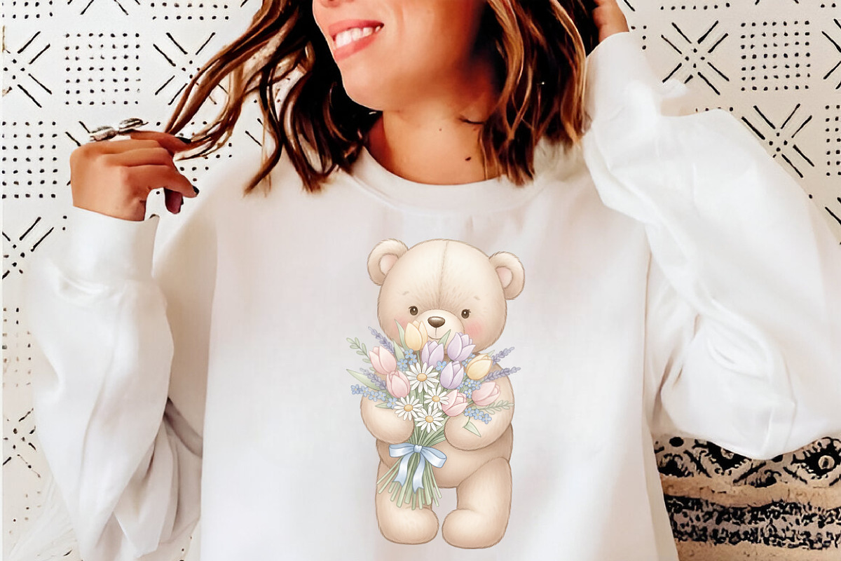 Spring Teddy Bear Clipart, an Illustration by SinaCreation (Photo 9 of 11)