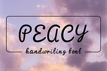 Peacy - Modern Typeface