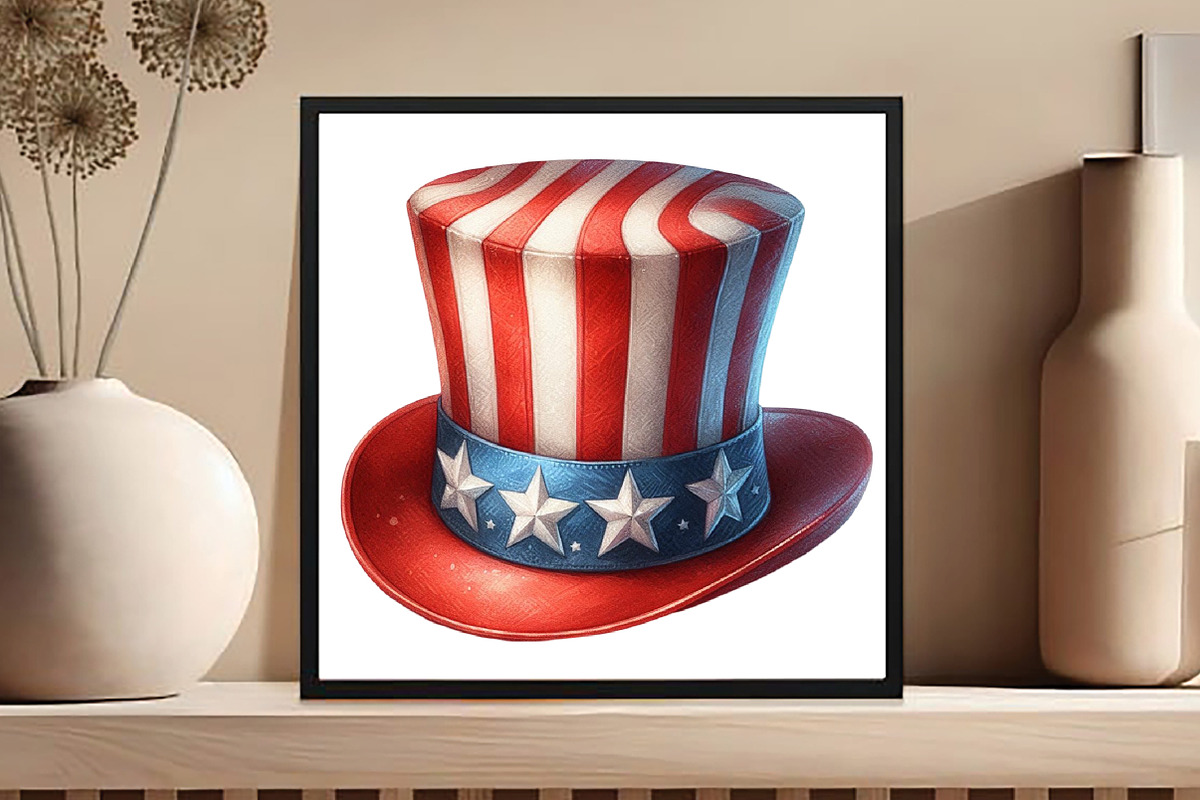 4th of July Clipart Hat, USA Patriot, an Illustration by DreamCafeArt (Photo 4 of 7)